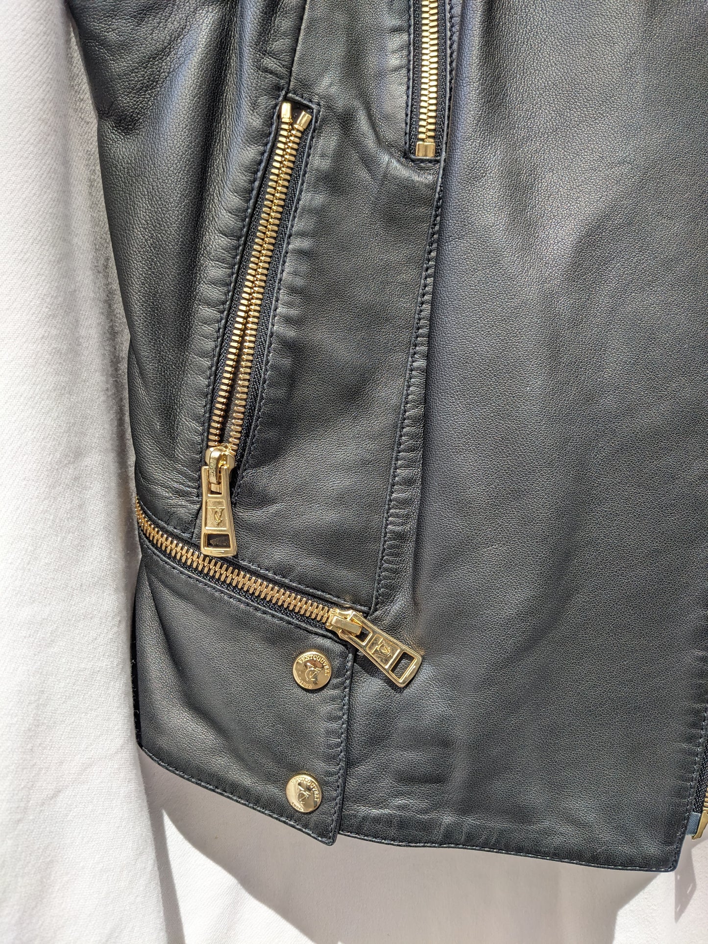 Veste en cuir sans manches Ventcouvert