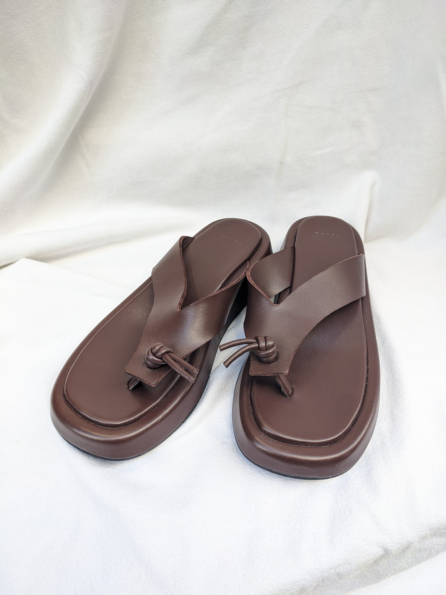 Tongs en cuir Erika Cavallni