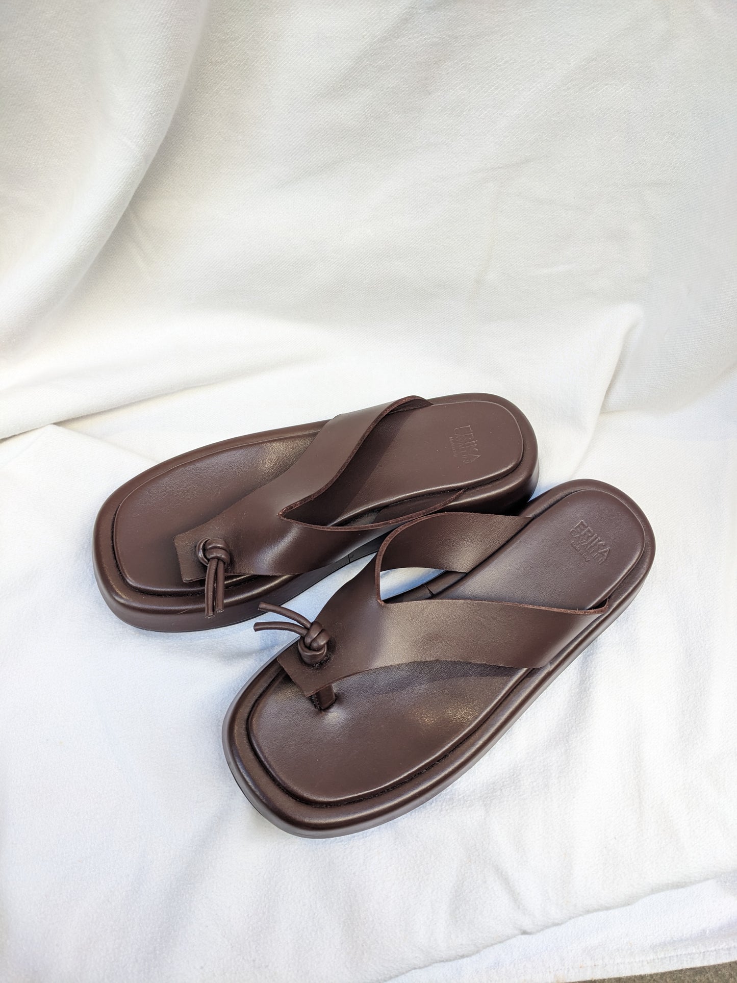 Tongs en cuir Erika Cavallni
