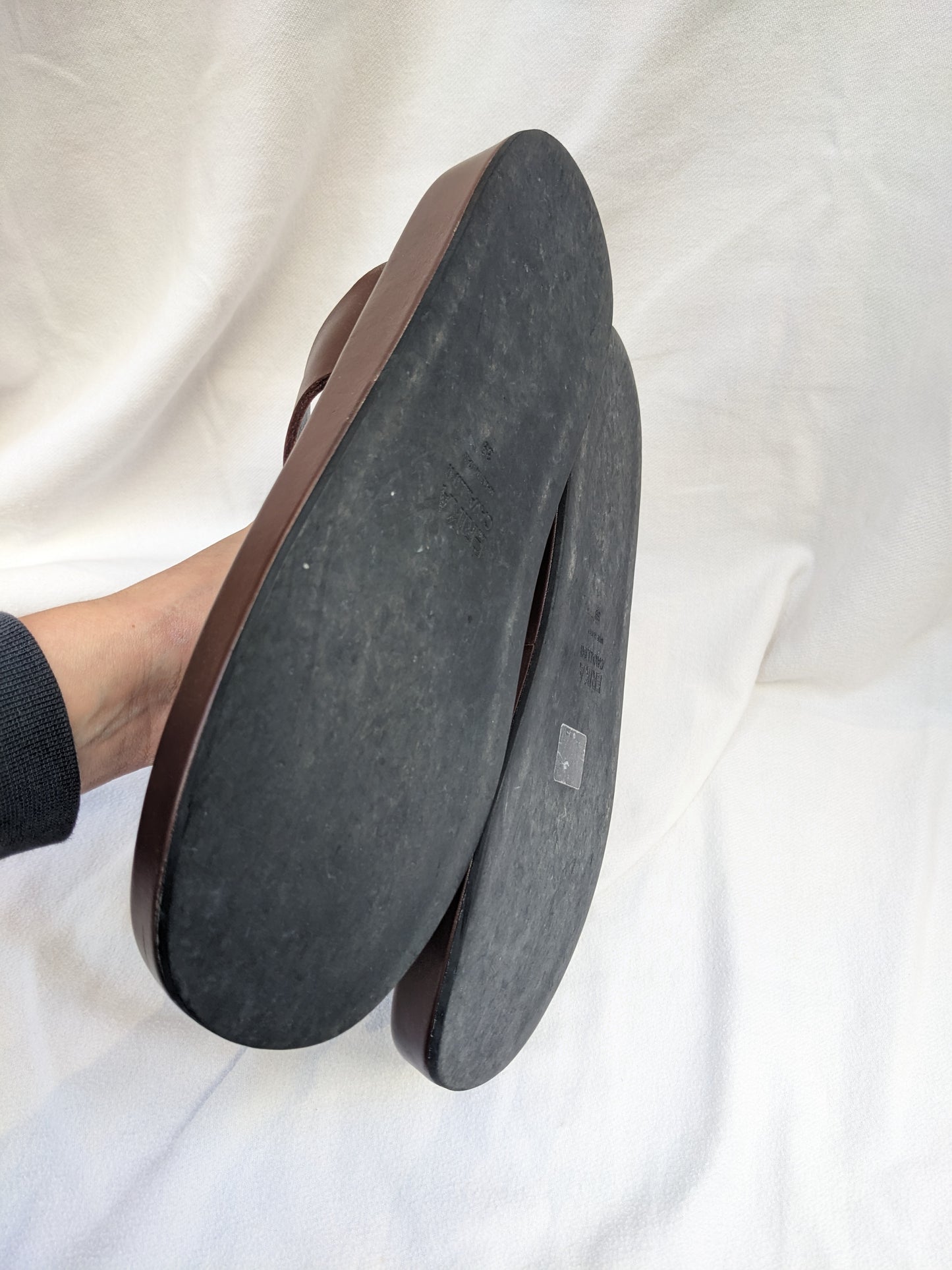 Tongs en cuir Erika Cavallni