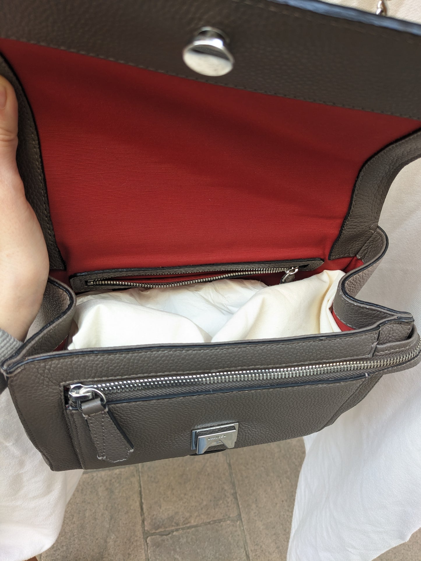 Sac Ninon python Lancel