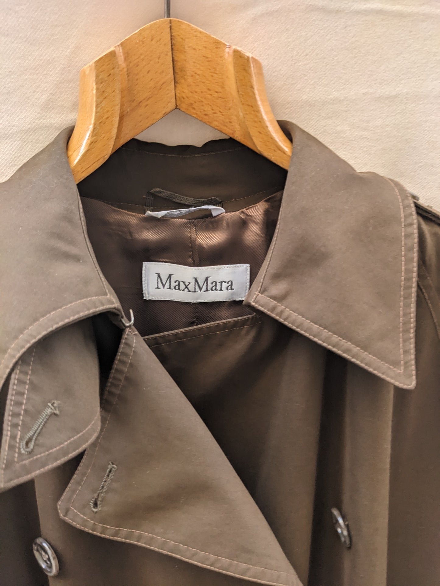 Trench long marron Max Mara