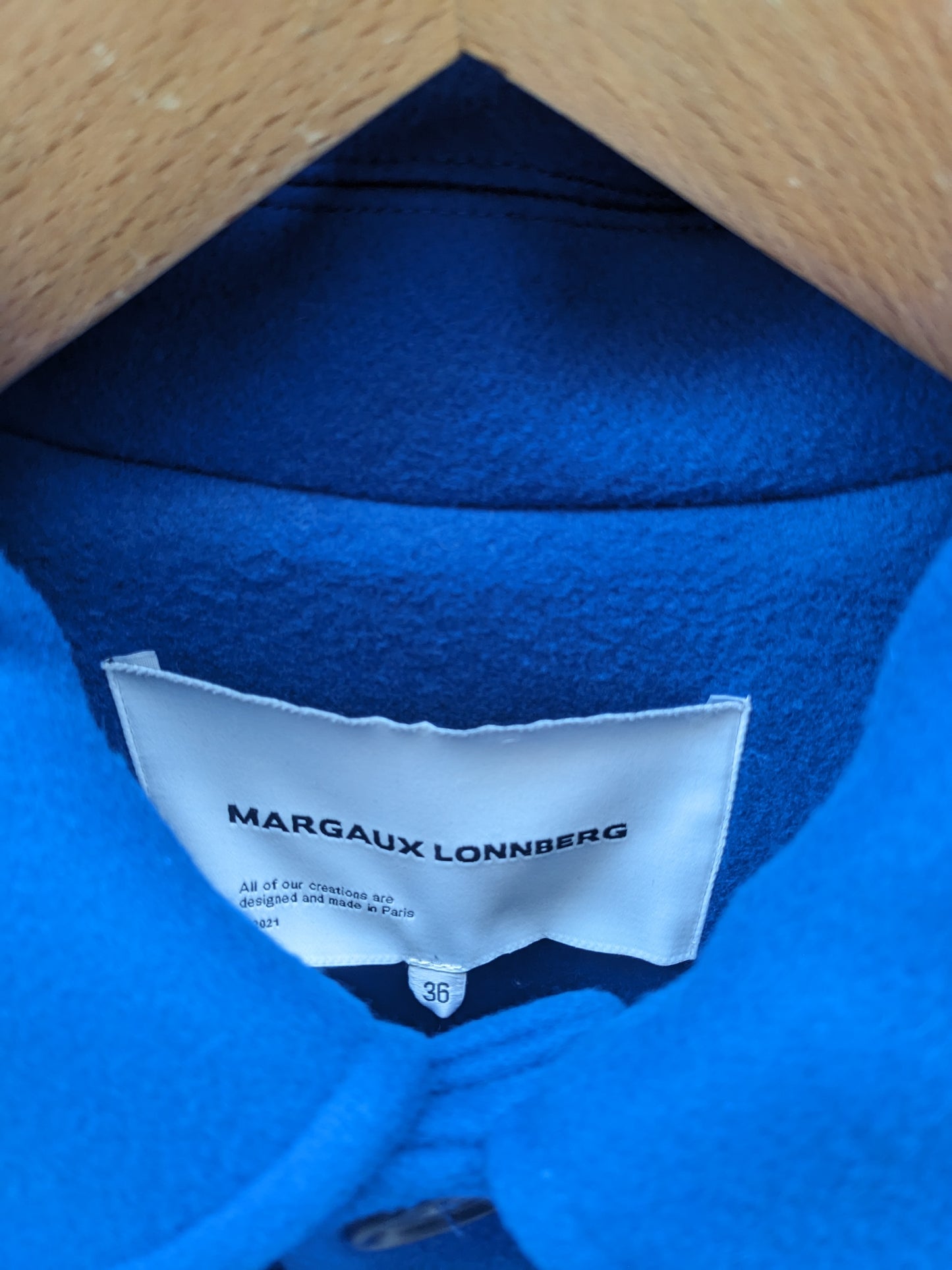 Manteau long bleu Margaux Lonnberg