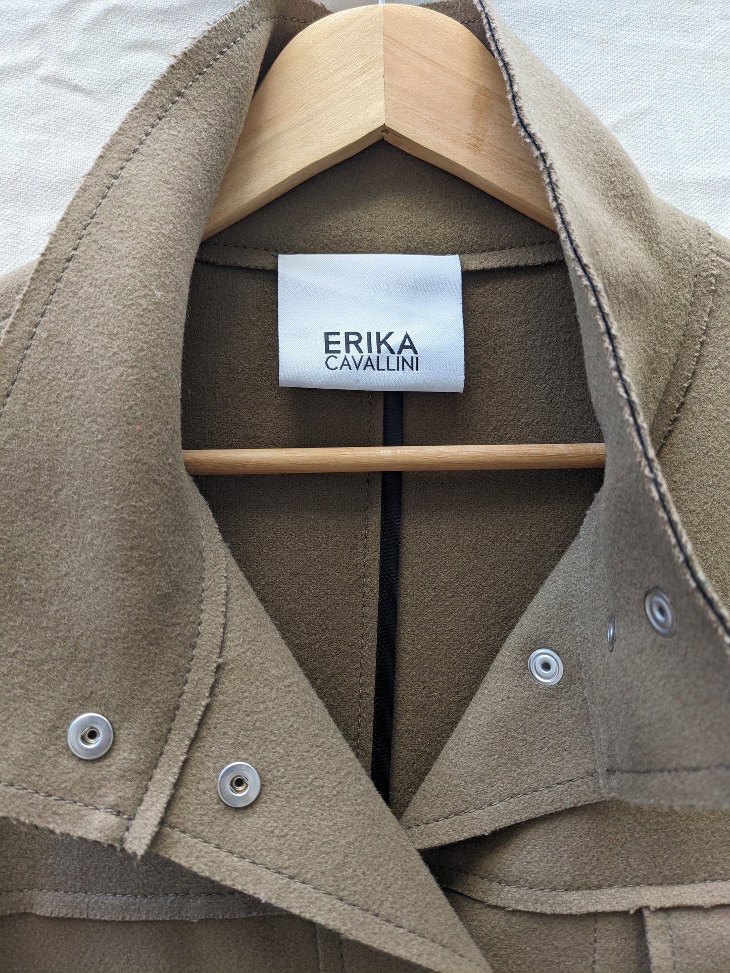 Manteau bi-matières Erika Cavallini