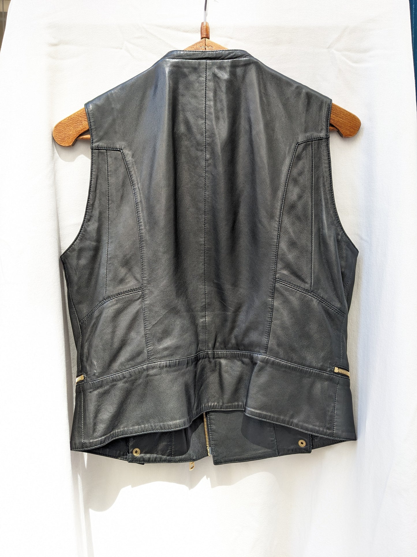 Veste en cuir sans manches Ventcouvert