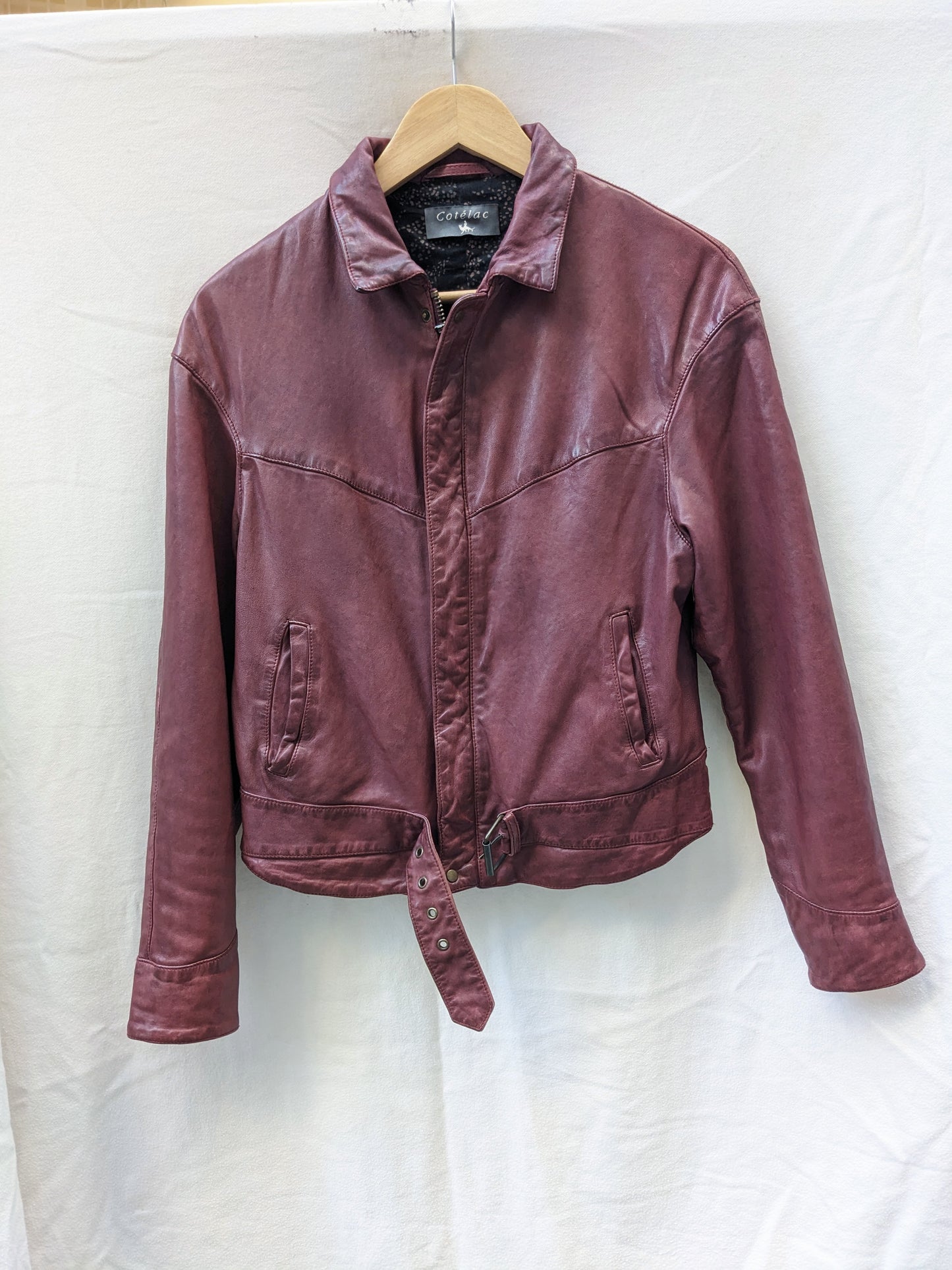 Veste en cuir Cotélac