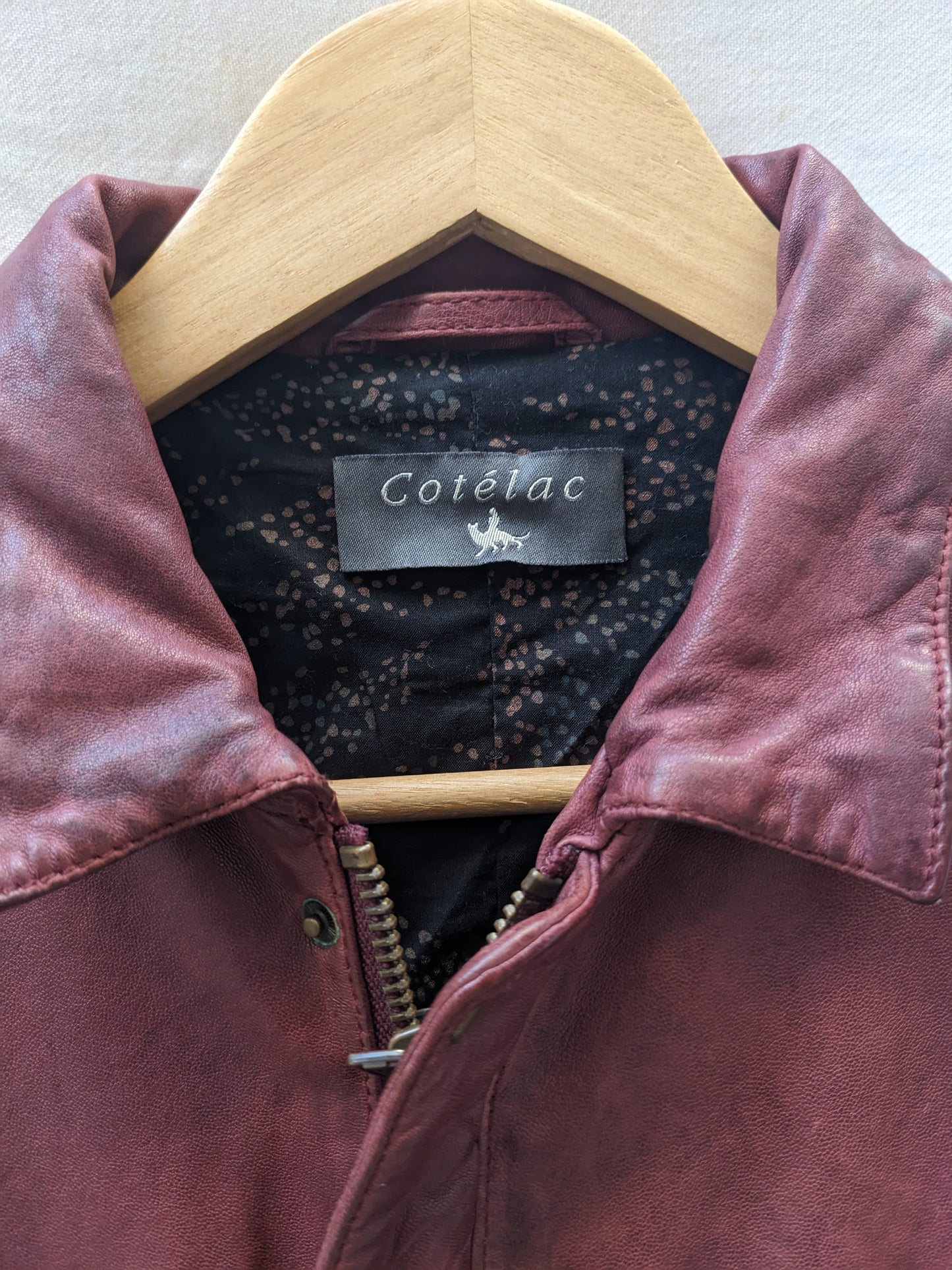 Veste en cuir Cotélac