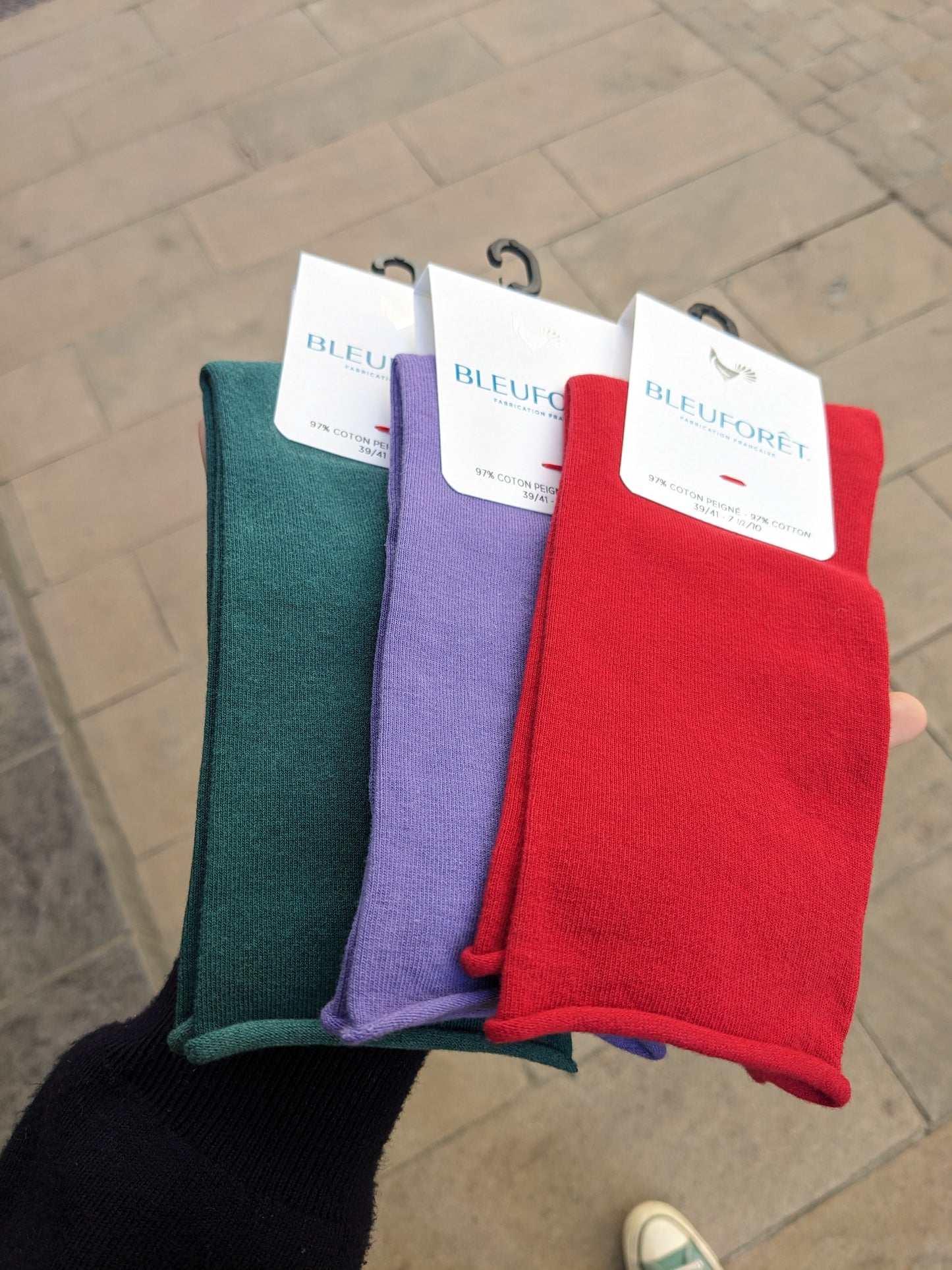 Chaussettes coton BleuFôret