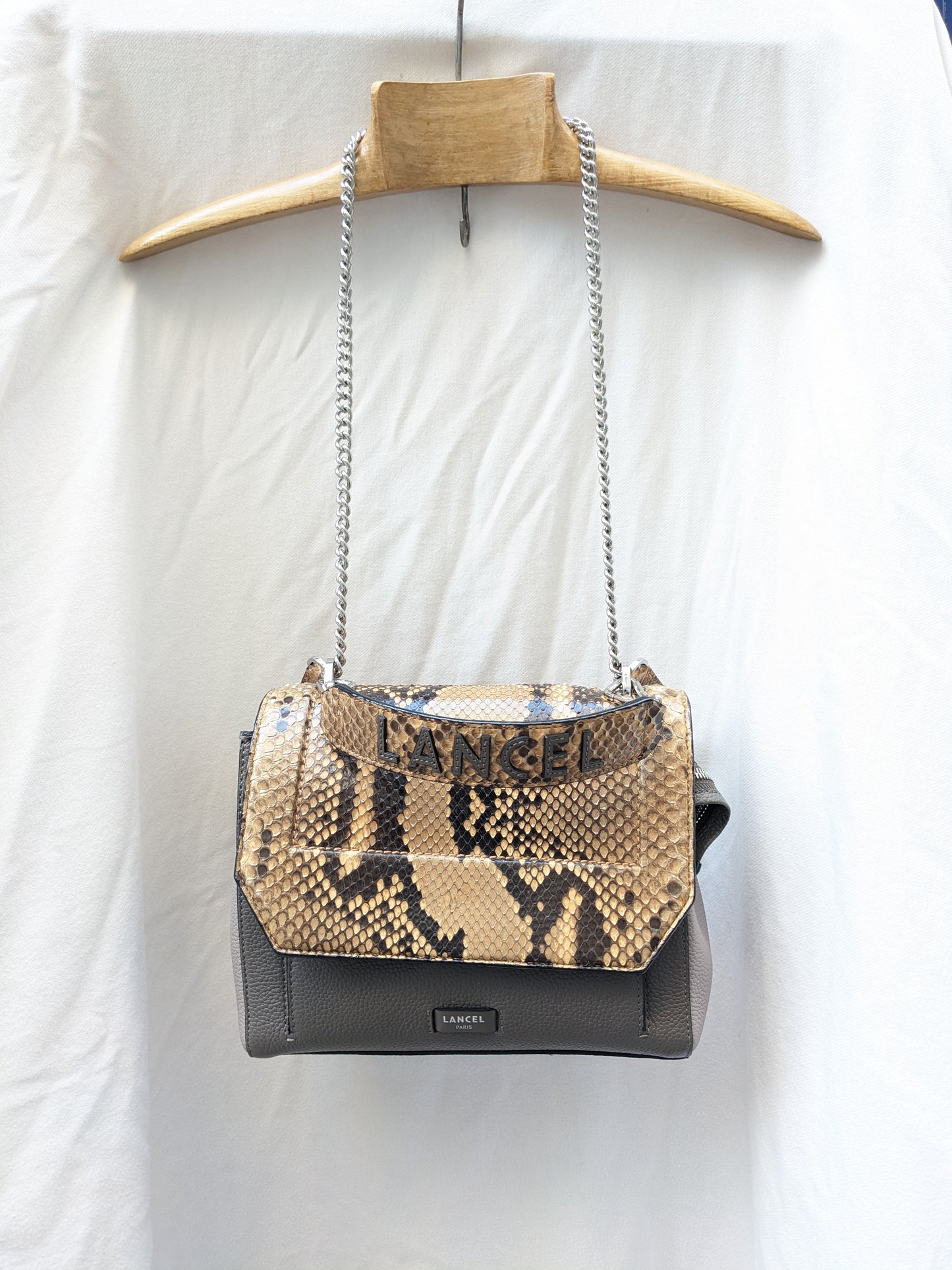 Sac Ninon python Lancel