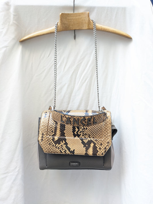 Sac Ninon python Lancel
