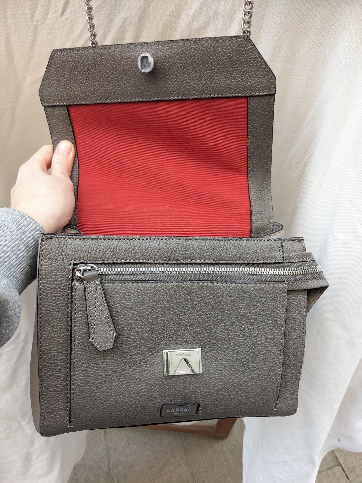 Sac Ninon python Lancel